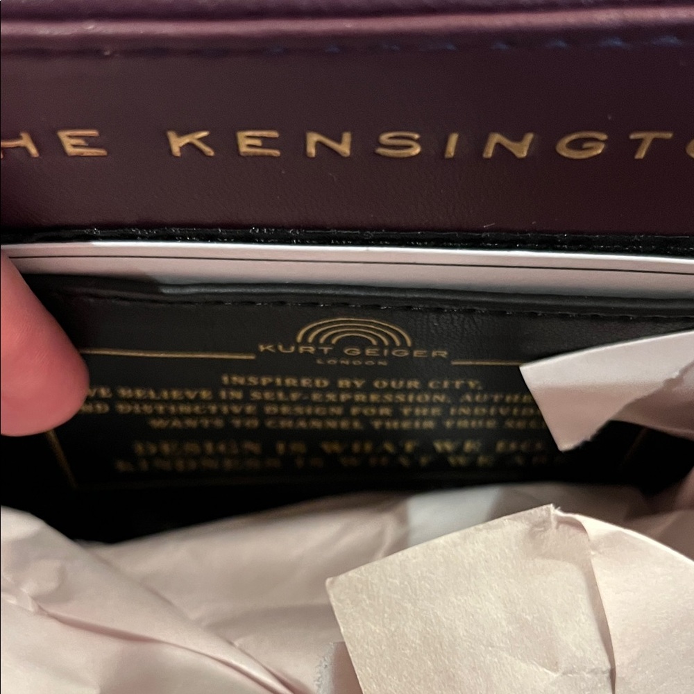 Kurt Geiger Mini Kensington Fuschia Suede and Purple Leather With Dustbag - Picture 9 of 9